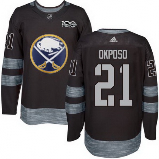Sabres #21 Kyle Okposo Black 1917 2017 100th Anniversary Stitched NHL Jersey Sabres #21 Kyle Okposo Black 1917 2017 100th Anniversary Stitched NHL Jersey