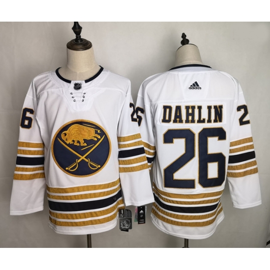Sabres 26 Rasmus Dahlin White 50th Anniversary Adidas Jersey Sabres 26 Rasmus Dahlin White 50th Anniversary Adidas Jersey