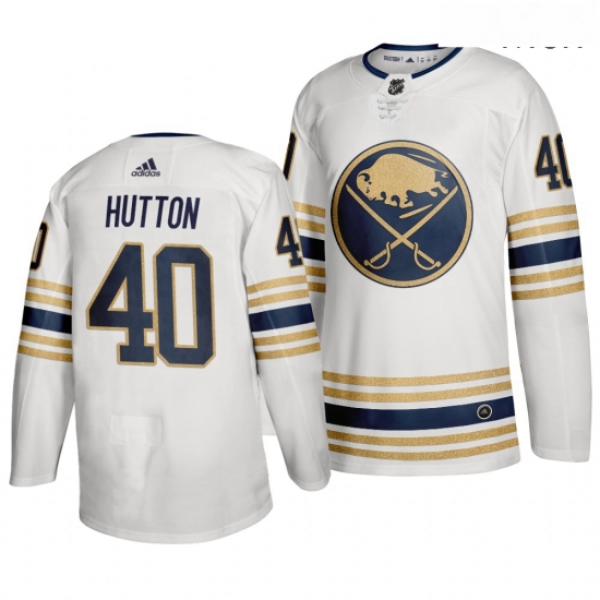 Sabres 40 Carter Hutton White 50th Anniversary Adidas Jersey Sabres 40 Carter Hutton White 50th Anniversary Adidas Jersey