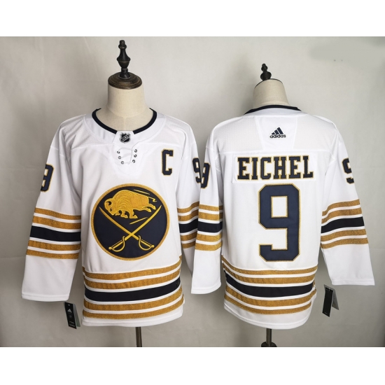 Sabres 9 Jack Eichel White 50th Anniversary Adidas Jersey Sabres 9 Jack Eichel White 50th Anniversary Adidas Jersey