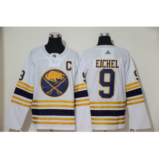 Sabres 9 Jack Eichel White 50th Season Authentic Stitched Hockey Jersey Sabres 9 Jack Eichel White 50th Season Authentic Stitched Hockey Jersey