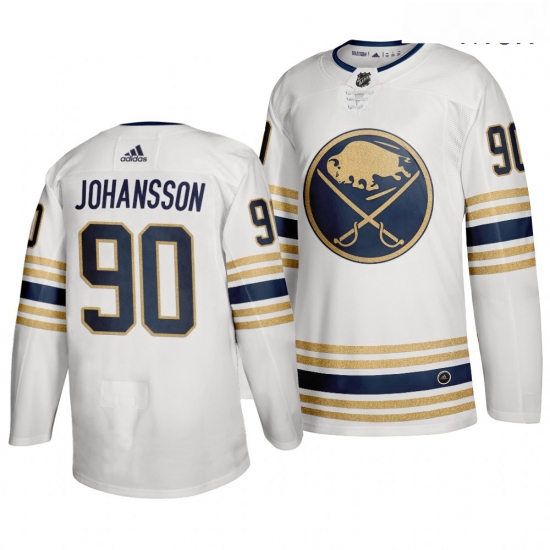 Sabres 90 Jonas Johansson White 50th Anniversary Adidas Jersey Sabres 90 Jonas Johansson White 50th Anniversary Adidas Jersey