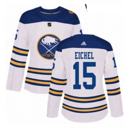 Womens Adidas Buffalo Sabres 15 Jack Eichel Authentic White 2018 Winter Classic NHL Jersey Womens Adidas Buffalo Sabres 15 Jack Eichel Authentic White 2018 Winter Classic NHL Jersey