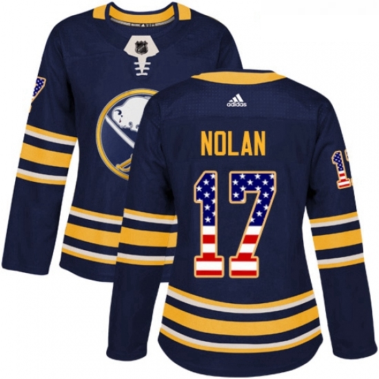 Womens Adidas Buffalo Sabres 17 Jordan Nolan Authentic Navy Blue USA Flag Fashion NHL Jersey Womens Adidas Buffalo Sabres 17 Jordan Nolan Authentic Navy Blue USA Flag Fashion NHL Jersey