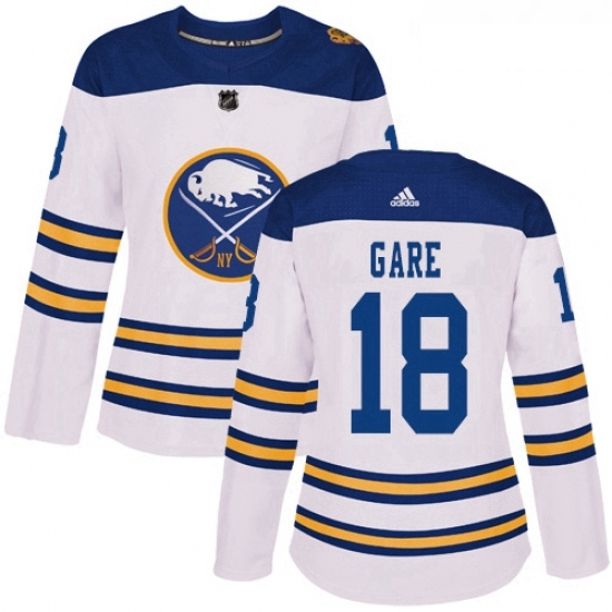 Womens Adidas Buffalo Sabres 18 Danny Gare Authentic White 2018 Winter Classic NHL Jersey Womens Adidas Buffalo Sabres 18 Danny Gare Authentic White 2018 Winter Classic NHL Jersey