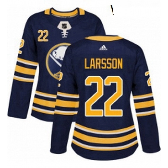 Womens Adidas Buffalo Sabres 22 Johan Larsson Authentic Navy Blue Home NHL Jersey Womens Adidas Buffalo Sabres 22 Johan Larsson Authentic Navy Blue Home NHL Jersey