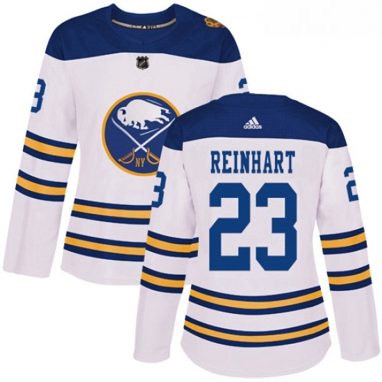 Womens Adidas Buffalo Sabres 23 Sam Reinhart Authentic White 2018 Winter Classic NHL Jersey Womens Adidas Buffalo Sabres 23 Sam Reinhart Authentic White 2018 Winter Classic NHL Jersey