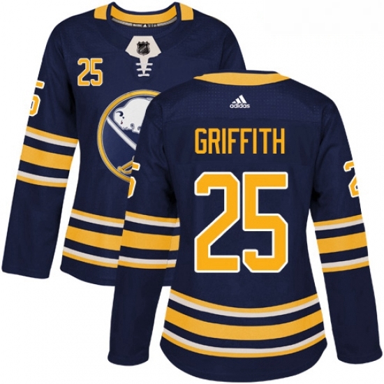 Womens Adidas Buffalo Sabres 25 Seth Griffith Authentic Navy Blue Home NHL Jersey Womens Adidas Buffalo Sabres 25 Seth Griffith Authentic Navy Blue Home NHL Jersey