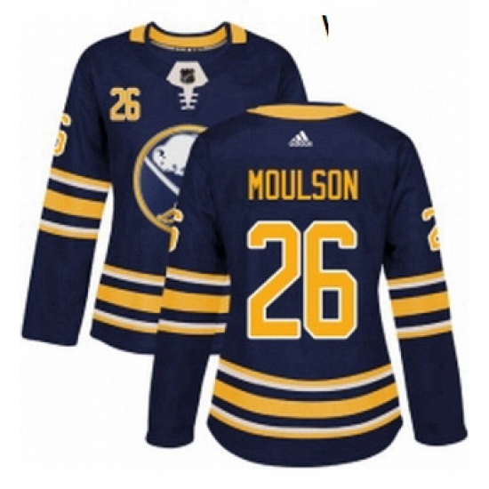 Womens Adidas Buffalo Sabres 26 Matt Moulson Authentic Navy Blue Home NHL Jersey Womens Adidas Buffalo Sabres 26 Matt Moulson Authentic Navy Blue Home NHL Jersey