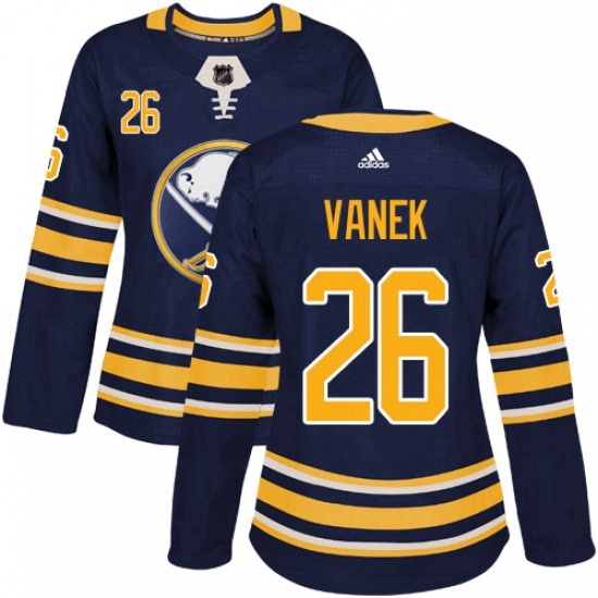 Womens Adidas Buffalo Sabres 26 Thomas Vanek Authentic Navy Blue Home NHL Jersey Womens Adidas Buffalo Sabres 26 Thomas Vanek Authentic Navy Blue Home NHL Jersey