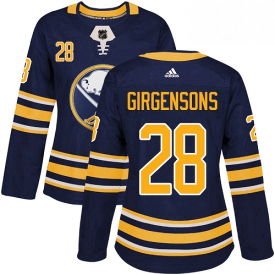 Womens Adidas Buffalo Sabres 28 Zemgus Girgensons Authentic Navy Blue Home NHL Jersey Womens Adidas Buffalo Sabres 28 Zemgus Girgensons Authentic Navy Blue Home NHL Jersey