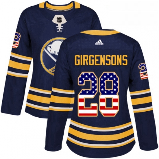 Womens Adidas Buffalo Sabres 28 Zemgus Girgensons Authentic Navy Blue USA Flag Fashion NHL Jersey Womens Adidas Buffalo Sabres 28 Zemgus Girgensons Authentic Navy Blue USA Flag Fashion NHL Jersey