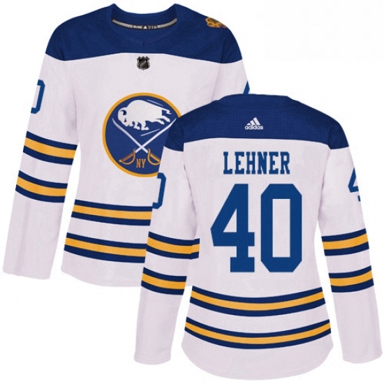 Womens Adidas Buffalo Sabres 40 Robin Lehner Authentic White 2018 Winter Classic NHL Jersey Womens Adidas Buffalo Sabres 40 Robin Lehner Authentic White 2018 Winter Classic NHL Jersey