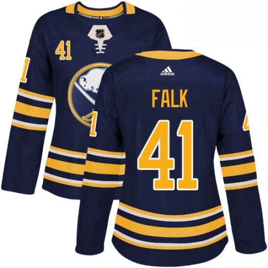 Womens Adidas Buffalo Sabres 41 Justin Falk Premier Navy Blue Home NHL Jersey Womens Adidas Buffalo Sabres 41 Justin Falk Premier Navy Blue Home NHL Jersey