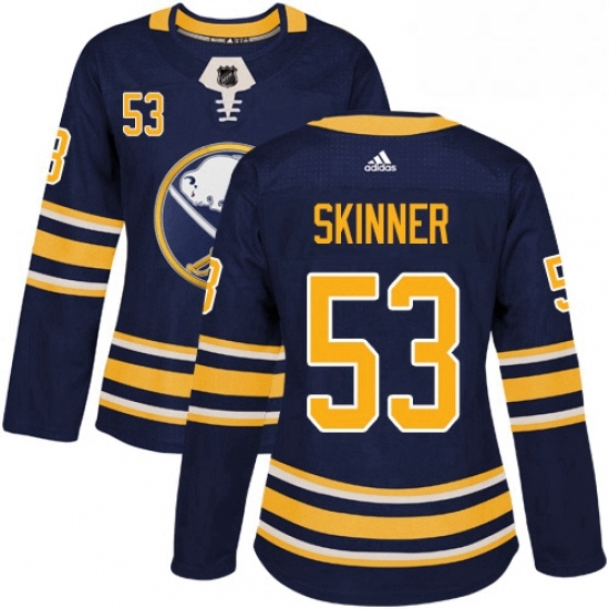 Womens Adidas Buffalo Sabres 53 Jeff Skinner Navy Blue Home Authentic Stitched NHL Jersey Womens Adidas Buffalo Sabres 53 Jeff Skinner Navy Blue Home Authentic Stitched NHL Jersey