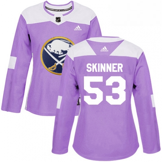 Womens Adidas Buffalo Sabres 53 Jeff Skinner Purple Authentic Fights Cancer Stitched NHL Jersey Womens Adidas Buffalo Sabres 53 Jeff Skinner Purple Authentic Fights Cancer Stitched NHL Jersey