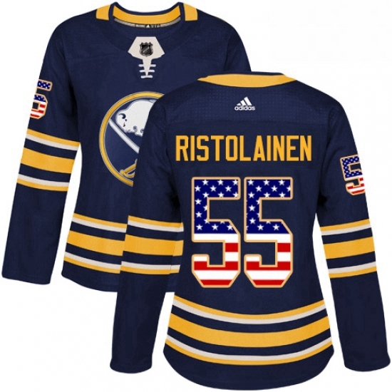 Womens Adidas Buffalo Sabres 55 Rasmus Ristolainen Authentic Navy Blue USA Flag Fashion NHL Jersey Womens Adidas Buffalo Sabres 55 Rasmus Ristolainen Authentic Navy Blue USA Flag Fashion NHL Jersey