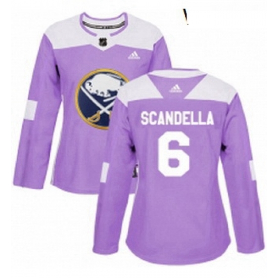 Womens Adidas Buffalo Sabres 6 Marco Scandella Authentic Purple Fights Cancer Practice NHL Jersey Womens Adidas Buffalo Sabres 6 Marco Scandella Authentic Purple Fights Cancer Practice NHL Jersey