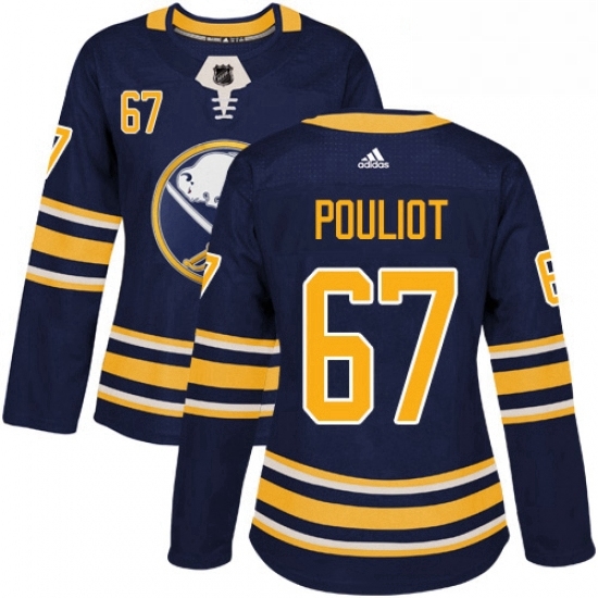 Womens Adidas Buffalo Sabres 67 Benoit Pouliot Authentic Navy Blue Home NHL Jersey Womens Adidas Buffalo Sabres 67 Benoit Pouliot Authentic Navy Blue Home NHL Jersey