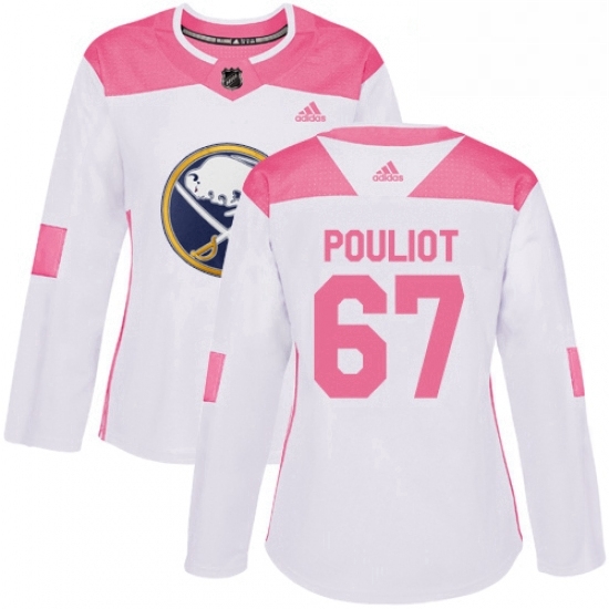 Womens Adidas Buffalo Sabres 67 Benoit Pouliot Authentic WhitePink Fashion NHL Jersey Womens Adidas Buffalo Sabres 67 Benoit Pouliot Authentic WhitePink Fashion NHL Jersey