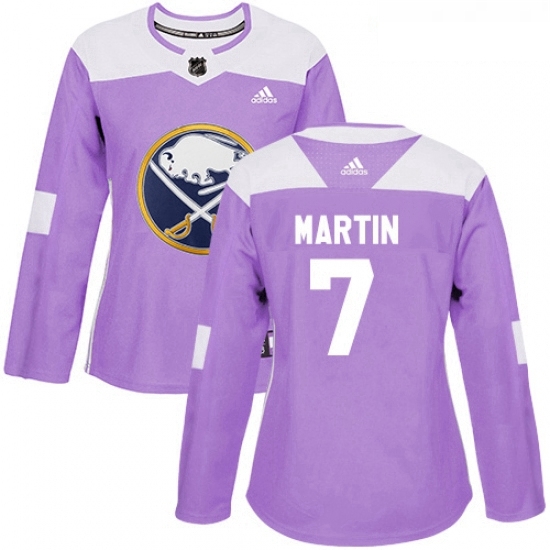 Womens Adidas Buffalo Sabres 7 Rick Martin Authentic Purple Fights Cancer Practice NHL Jersey Womens Adidas Buffalo Sabres 7 Rick Martin Authentic Purple Fights Cancer Practice NHL Jersey