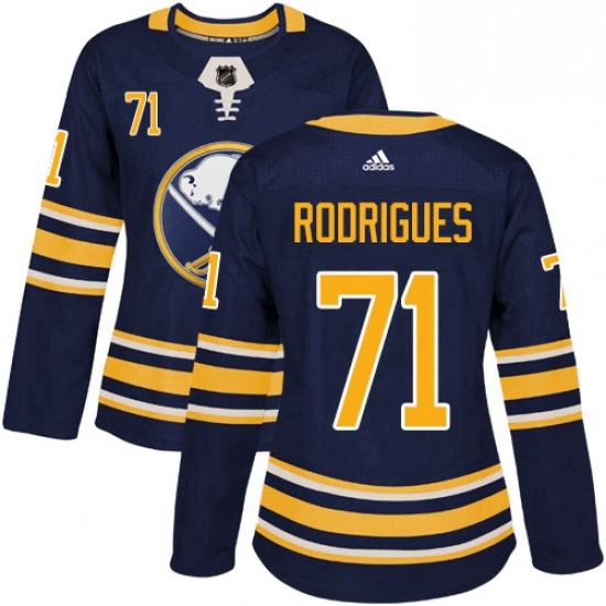 Womens Adidas Buffalo Sabres 71 Evan Rodrigues Authentic Navy Blue Home NHL Jersey Womens Adidas Buffalo Sabres 71 Evan Rodrigues Authentic Navy Blue Home NHL Jersey