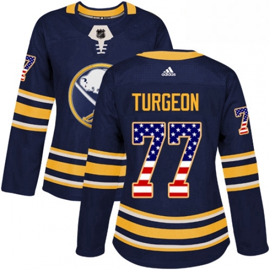 Womens Adidas Buffalo Sabres 77 Pierre Turgeon Authentic Navy Blue USA Flag Fashion NHL Jersey Womens Adidas Buffalo Sabres 77 Pierre Turgeon Authentic Navy Blue USA Flag Fashion NHL Jersey