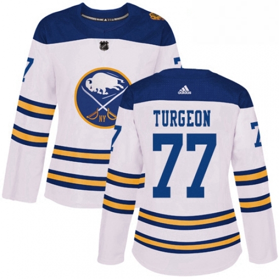 Womens Adidas Buffalo Sabres 77 Pierre Turgeon Authentic White 2018 Winter Classic NHL Jersey Womens Adidas Buffalo Sabres 77 Pierre Turgeon Authentic White 2018 Winter Classic NHL Jersey