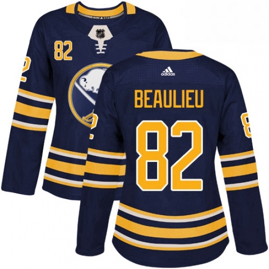Womens Adidas Buffalo Sabres 82 Nathan Beaulieu Authentic Navy Blue Home NHL Jersey Womens Adidas Buffalo Sabres 82 Nathan Beaulieu Authentic Navy Blue Home NHL Jersey