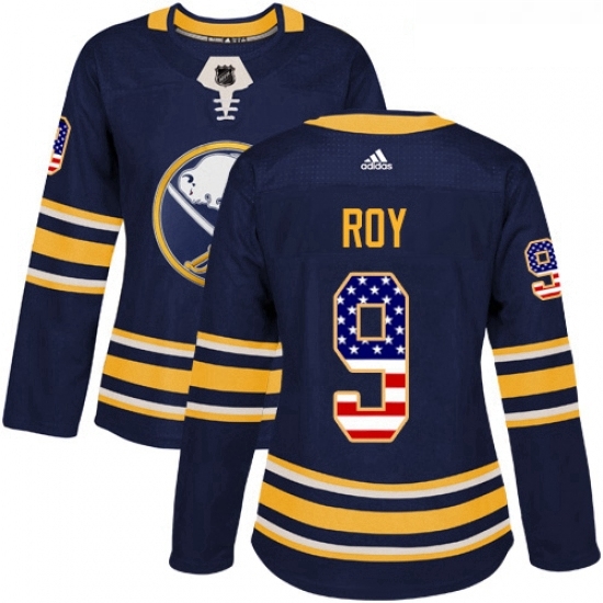 Womens Adidas Buffalo Sabres 9 Derek Roy Authentic Navy Blue USA Flag Fashion NHL Jersey Womens Adidas Buffalo Sabres 9 Derek Roy Authentic Navy Blue USA Flag Fashion NHL Jersey