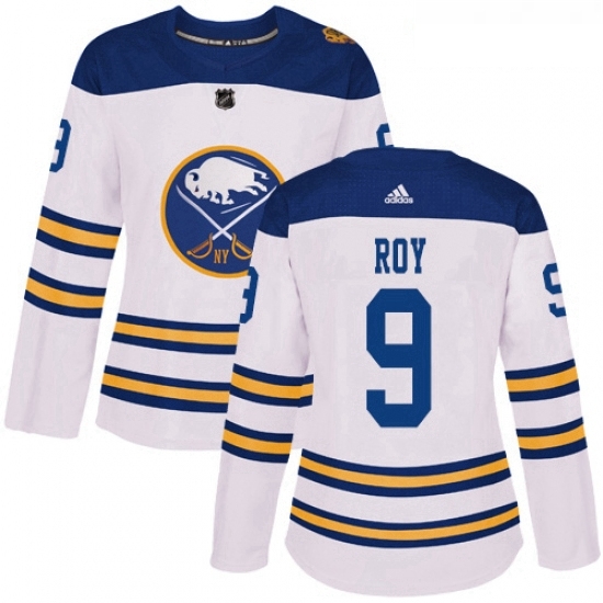 Womens Adidas Buffalo Sabres 9 Derek Roy Authentic White 2018 Winter Classic NHL Jersey Womens Adidas Buffalo Sabres 9 Derek Roy Authentic White 2018 Winter Classic NHL Jersey