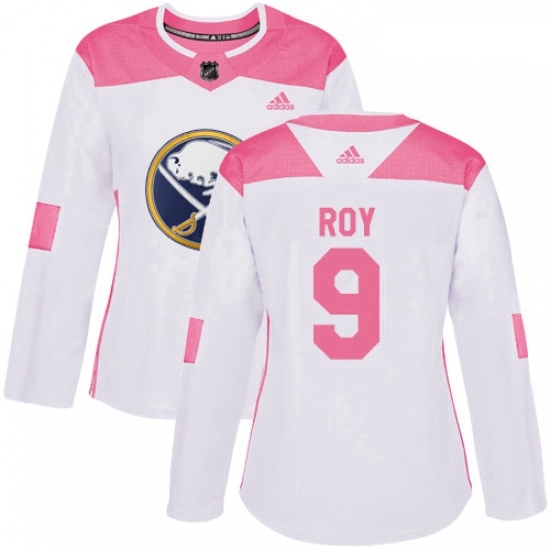 Womens Adidas Buffalo Sabres 9 Derek Roy Authentic WhitePink Fashion NHL Jersey Womens Adidas Buffalo Sabres 9 Derek Roy Authentic WhitePink Fashion NHL Jersey