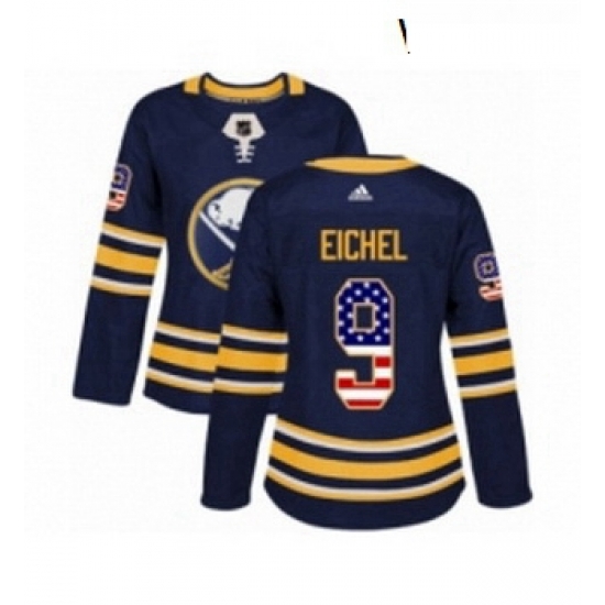 Womens Adidas Buffalo Sabres 9 Jack Eichel Authentic Navy Blue USA Flag Fashion NHL Jersey Womens Adidas Buffalo Sabres 9 Jack Eichel Authentic Navy Blue USA Flag Fashion NHL Jersey