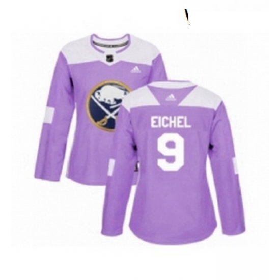 Womens Adidas Buffalo Sabres 9 Jack Eichel Authentic Purple Fights Cancer Practice NHL Jersey Womens Adidas Buffalo Sabres 9 Jack Eichel Authentic Purple Fights Cancer Practice NHL Jersey