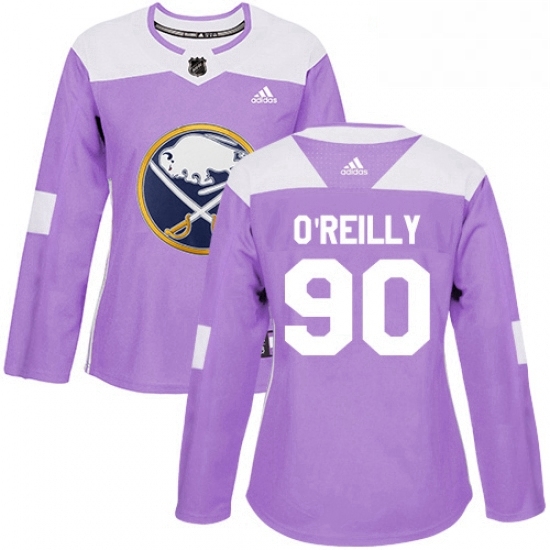 Womens Adidas Buffalo Sabres 90 Ryan OReilly Authentic Purple Fights Cancer Practice NHL Jersey Womens Adidas Buffalo Sabres 90 Ryan OReilly Authentic Purple Fights Cancer Practice NHL Jersey