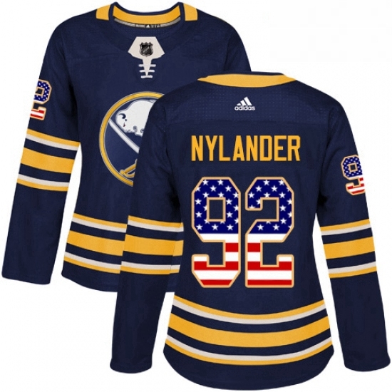 Womens Adidas Buffalo Sabres 92 Alexander Nylander Authentic Navy Blue USA Flag Fashion NHL Jersey Womens Adidas Buffalo Sabres 92 Alexander Nylander Authentic Navy Blue USA Flag Fashion NHL Jersey