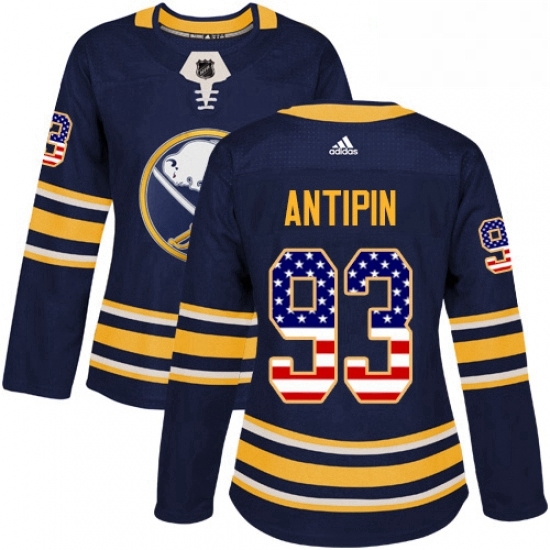 Womens Adidas Buffalo Sabres 93 Victor Antipin Authentic Navy Blue USA Flag Fashion NHL Jersey Womens Adidas Buffalo Sabres 93 Victor Antipin Authentic Navy Blue USA Flag Fashion NHL Jersey