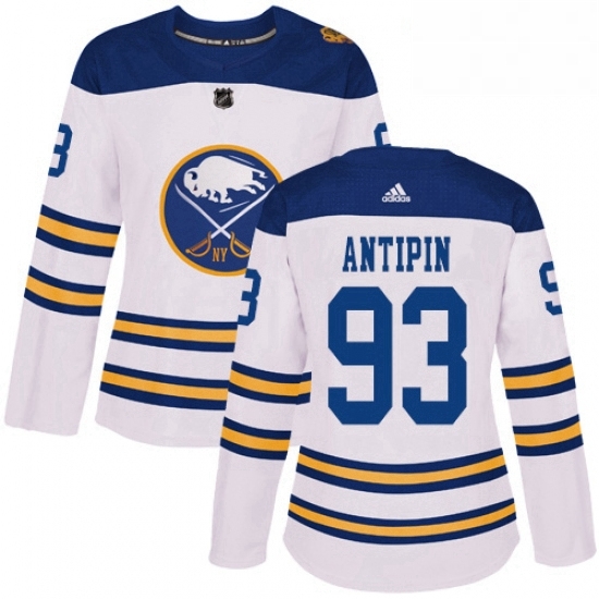 Womens Adidas Buffalo Sabres 93 Victor Antipin Authentic White 2018 Winter Classic NHL Jersey Womens Adidas Buffalo Sabres 93 Victor Antipin Authentic White 2018 Winter Classic NHL Jersey