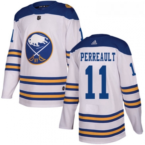 Youth Adidas Buffalo Sabres 11 Gilbert Perreault Authentic White 2018 Winter Classic NHL Jersey Youth Adidas Buffalo Sabres 11 Gilbert Perreault Authentic White 2018 Winter Classic NHL Jersey