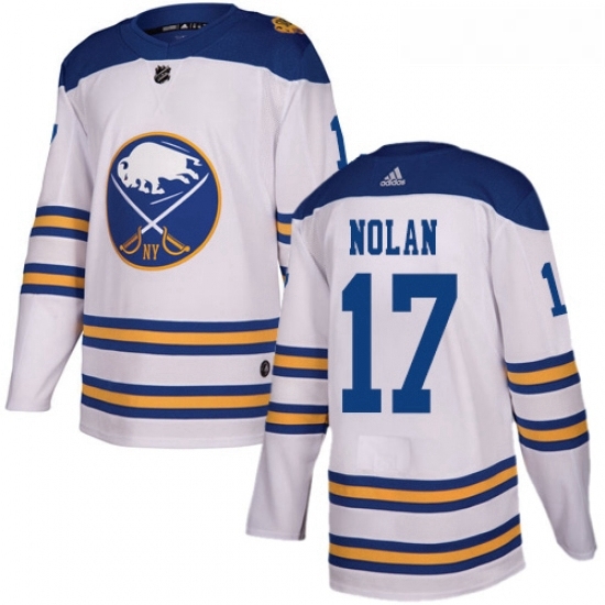 Youth Adidas Buffalo Sabres 17 Jordan Nolan Authentic White 2018 Winter Classic NHL Jersey Youth Adidas Buffalo Sabres 17 Jordan Nolan Authentic White 2018 Winter Classic NHL Jersey