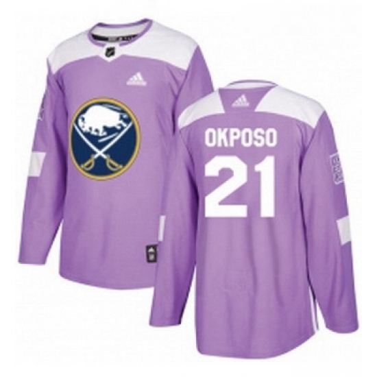 Youth Adidas Buffalo Sabres 21 Kyle Okposo Authentic Purple Fights Cancer Practice NHL Jersey Youth Adidas Buffalo Sabres 21 Kyle Okposo Authentic Purple Fights Cancer Practice NHL Jersey