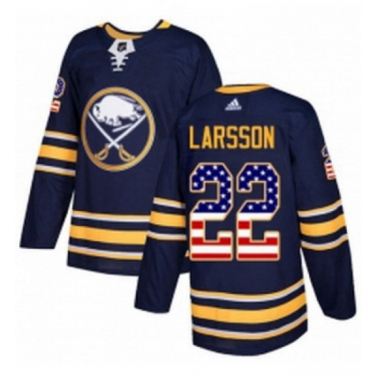 Youth Adidas Buffalo Sabres 22 Johan Larsson Authentic Navy Blue USA Flag Fashion NHL Jersey Youth Adidas Buffalo Sabres 22 Johan Larsson Authentic Navy Blue USA Flag Fashion NHL Jersey
