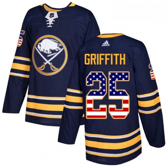 Youth Adidas Buffalo Sabres 25 Seth Griffith Authentic Navy Blue USA Flag Fashion NHL Jersey Youth Adidas Buffalo Sabres 25 Seth Griffith Authentic Navy Blue USA Flag Fashion NHL Jersey