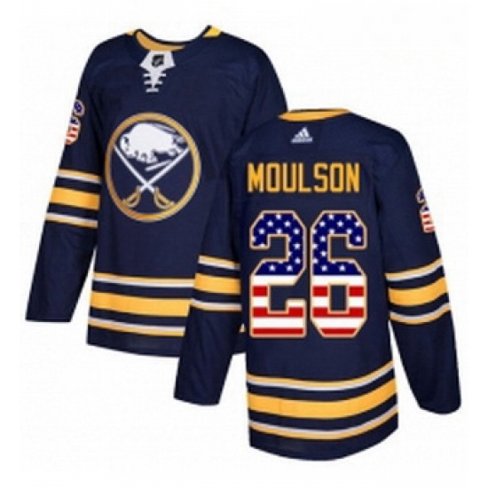 Youth Adidas Buffalo Sabres 26 Matt Moulson Authentic Navy Blue USA Flag Fashion NHL Jersey Youth Adidas Buffalo Sabres 26 Matt Moulson Authentic Navy Blue USA Flag Fashion NHL Jersey