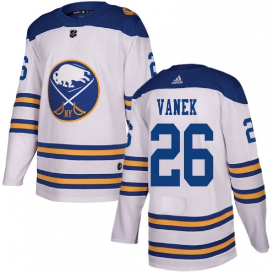 Youth Adidas Buffalo Sabres 26 Thomas Vanek Authentic White 2018 Winter Classic NHL Jersey Youth Adidas Buffalo Sabres 26 Thomas Vanek Authentic White 2018 Winter Classic NHL Jersey