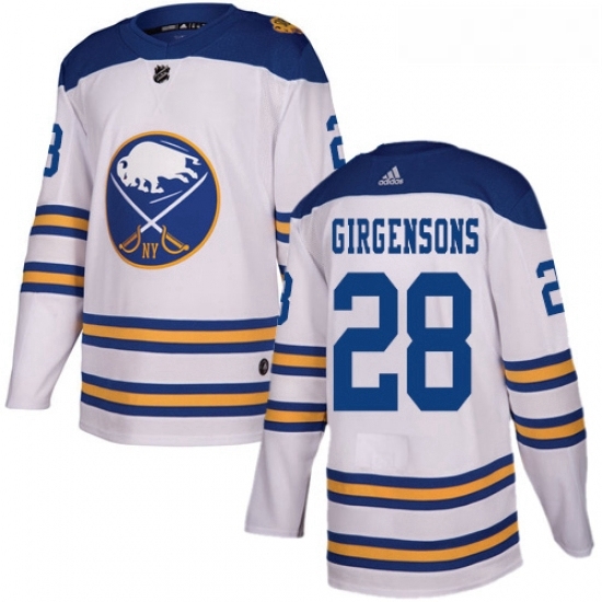 Youth Adidas Buffalo Sabres 28 Zemgus Girgensons Authentic White 2018 Winter Classic NHL Jersey Youth Adidas Buffalo Sabres 28 Zemgus Girgensons Authentic White 2018 Winter Classic NHL Jersey