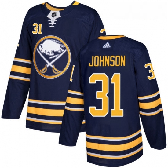 Youth Adidas Buffalo Sabres 31 Chad Johnson Premier Navy Blue Home NHL Jersey Youth Adidas Buffalo Sabres 31 Chad Johnson Premier Navy Blue Home NHL Jersey