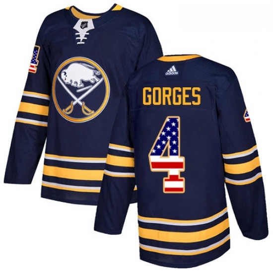 Youth Adidas Buffalo Sabres 4 Josh Gorges Authentic Navy Blue USA Flag Fashion NHL Jersey Youth Adidas Buffalo Sabres 4 Josh Gorges Authentic Navy Blue USA Flag Fashion NHL Jersey