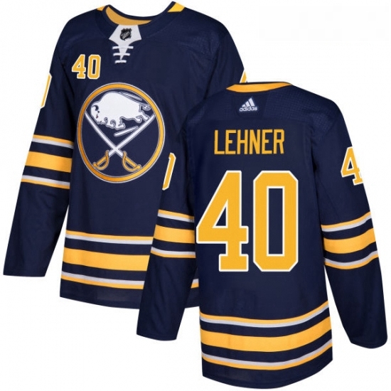 Youth Adidas Buffalo Sabres 40 Robin Lehner Premier Navy Blue Home NHL Jersey Youth Adidas Buffalo Sabres 40 Robin Lehner Premier Navy Blue Home NHL Jersey