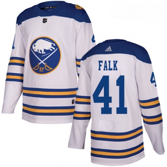 Youth Adidas Buffalo Sabres 41 Justin Falk Authentic White 2018 Winter Classic NHL Jersey Youth Adidas Buffalo Sabres 41 Justin Falk Authentic White 2018 Winter Classic NHL Jersey